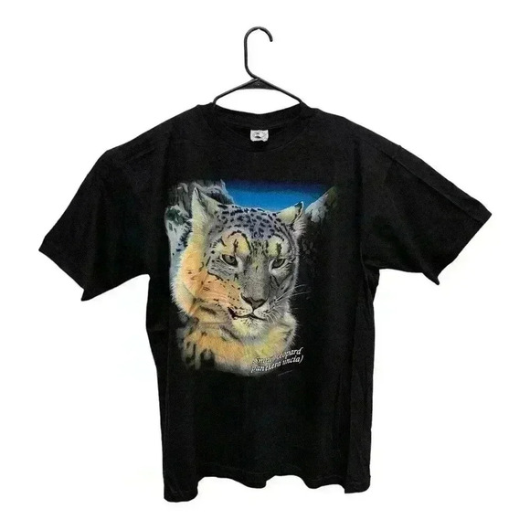 VTG 90s Snow Leopard Single Stitch Caribbean Dream Sunrise Sportswear XXL NEW - Picture 1 of 10